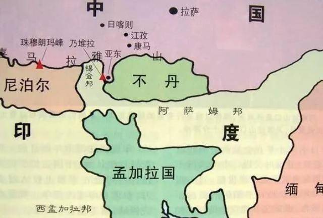 尼泊尔国家地图位置图片