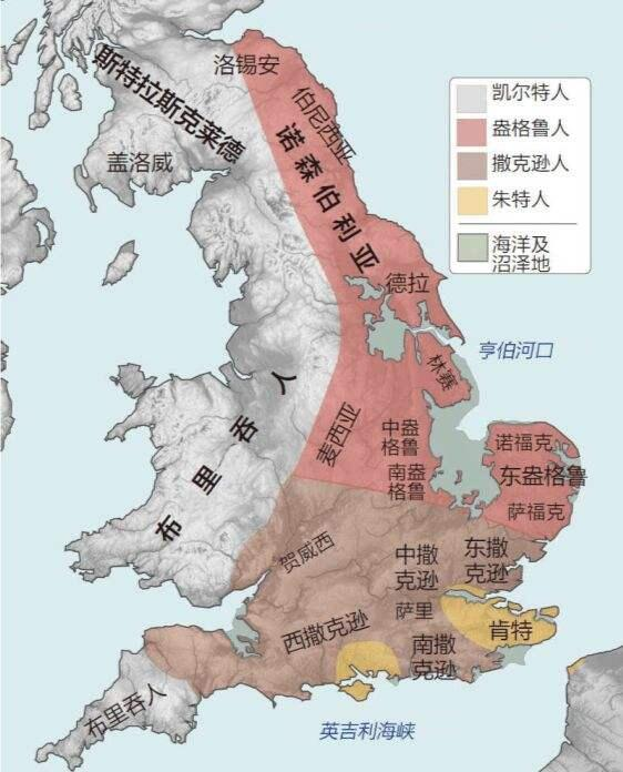 英国地图 七国时代图片