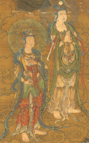 宋人画:《千手千眼观世音菩萨》轴,绘制精谨,妍丽但不俗艳