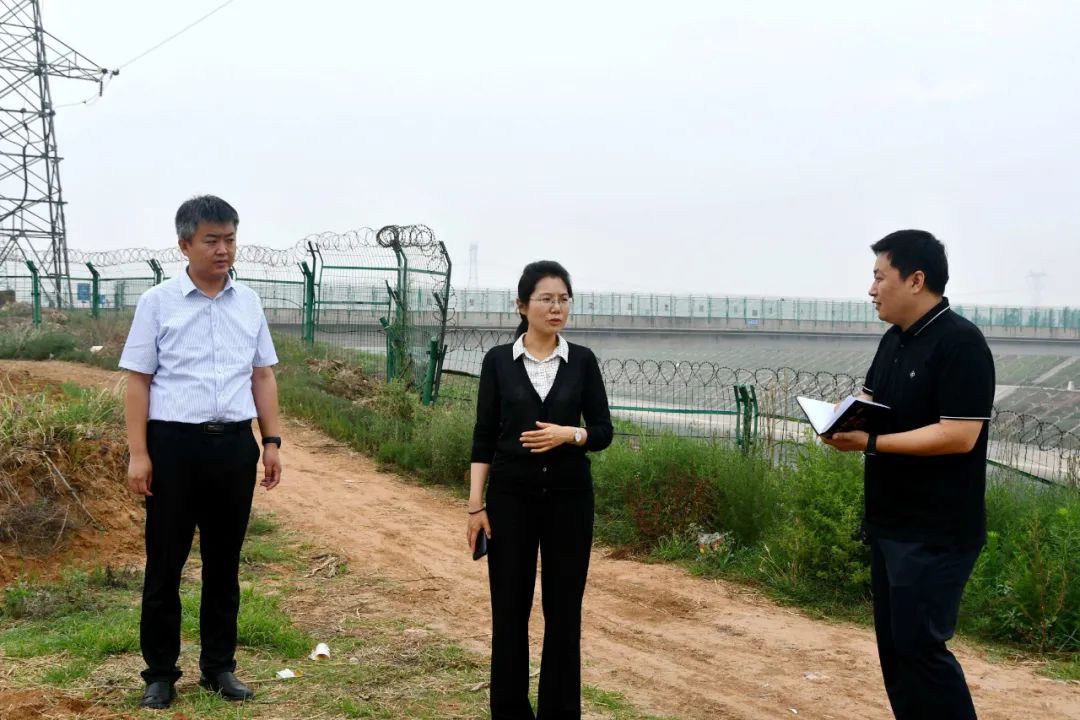 县委副书记,代县长闫欣欣督导检查南水北调(磁县段)生态环境整治工作