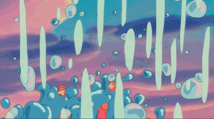 "波妞喜欢宗介" "我也喜欢你!