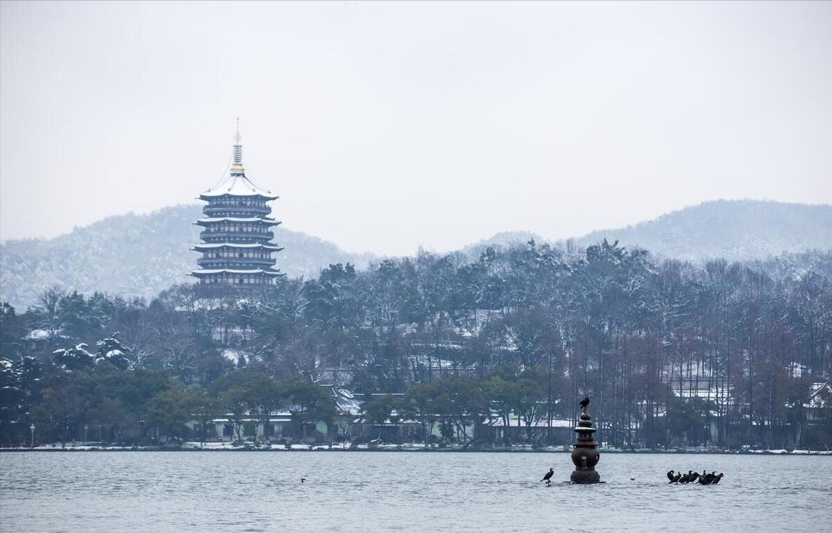 杭州美景 断桥残雪图片