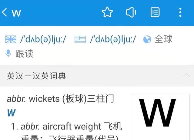 英语字母w是读"达不溜"还是"double u"?原来,这是历史问题