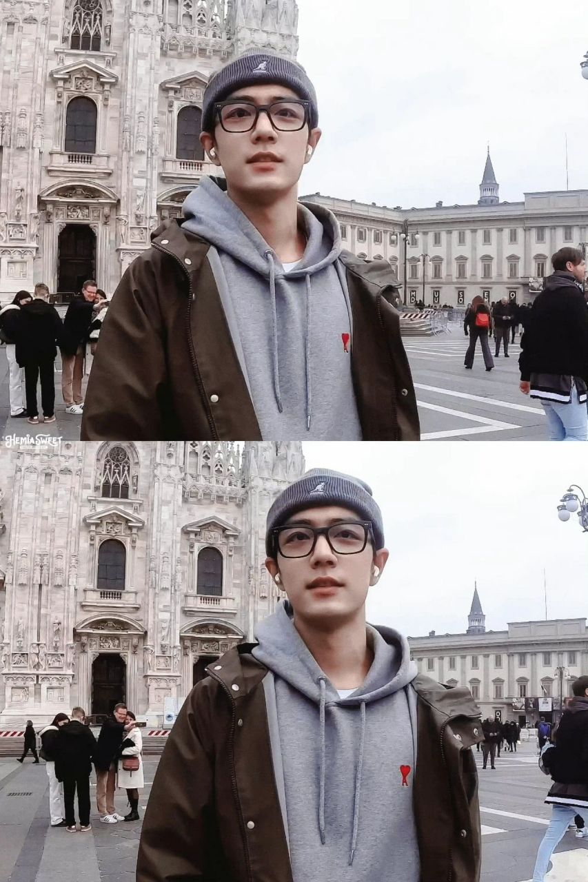 肖战米兰街头vlog 我真的好喜欢米兰街头这个vlog男朋友出游日记15