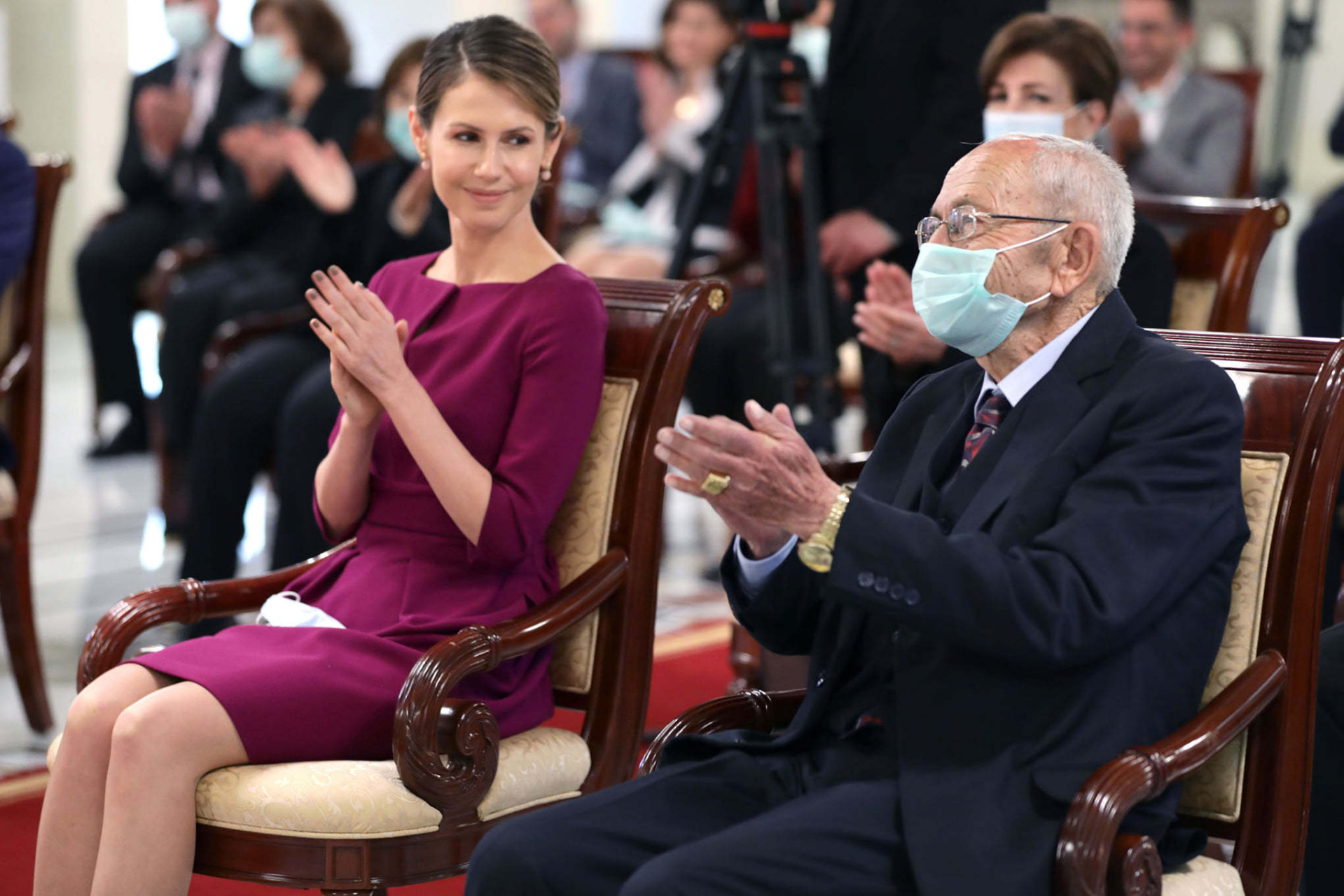 亚运会上,叙利亚第一夫人阿斯玛·阿萨德,随之火出了圈.