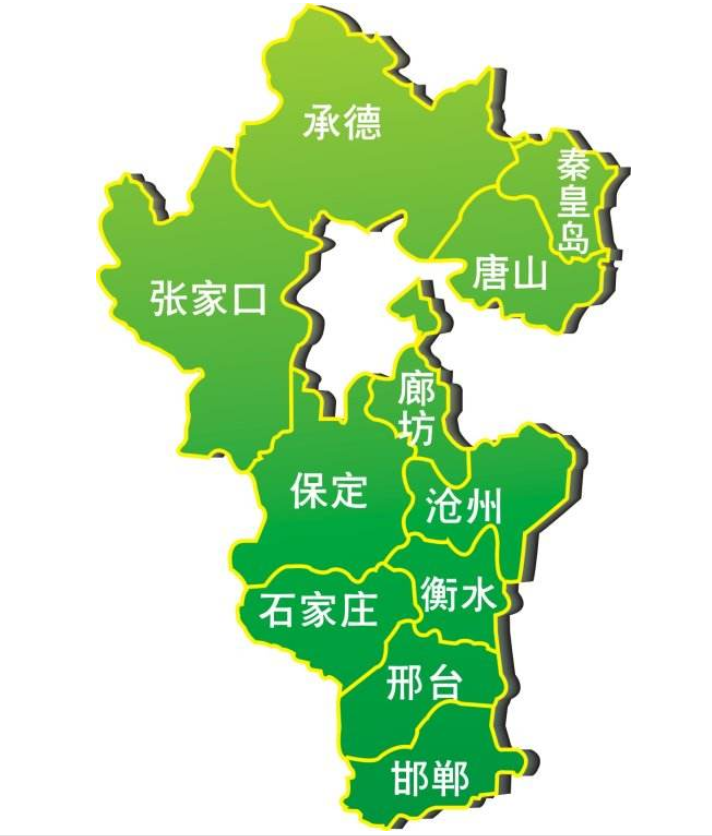 河北行政区划简图图片