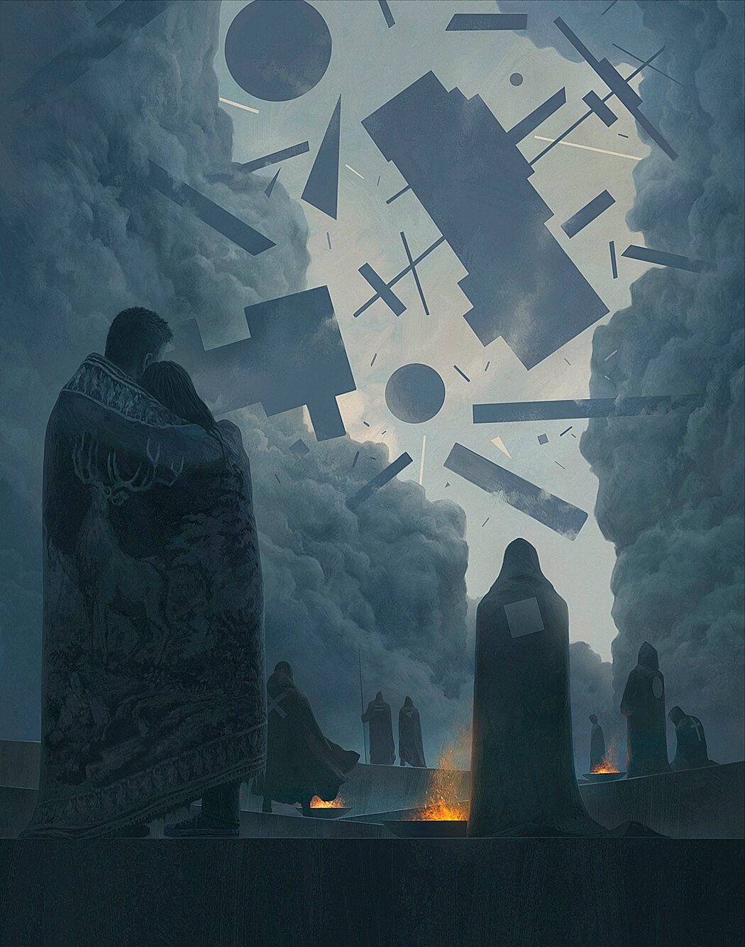 来感受一下俄罗斯画师的极致暗黑风,神秘感十足