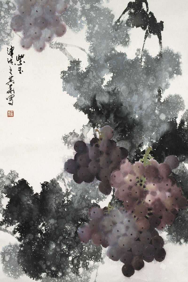 画家王其华—笔下的葡萄气韵生动 风格独特