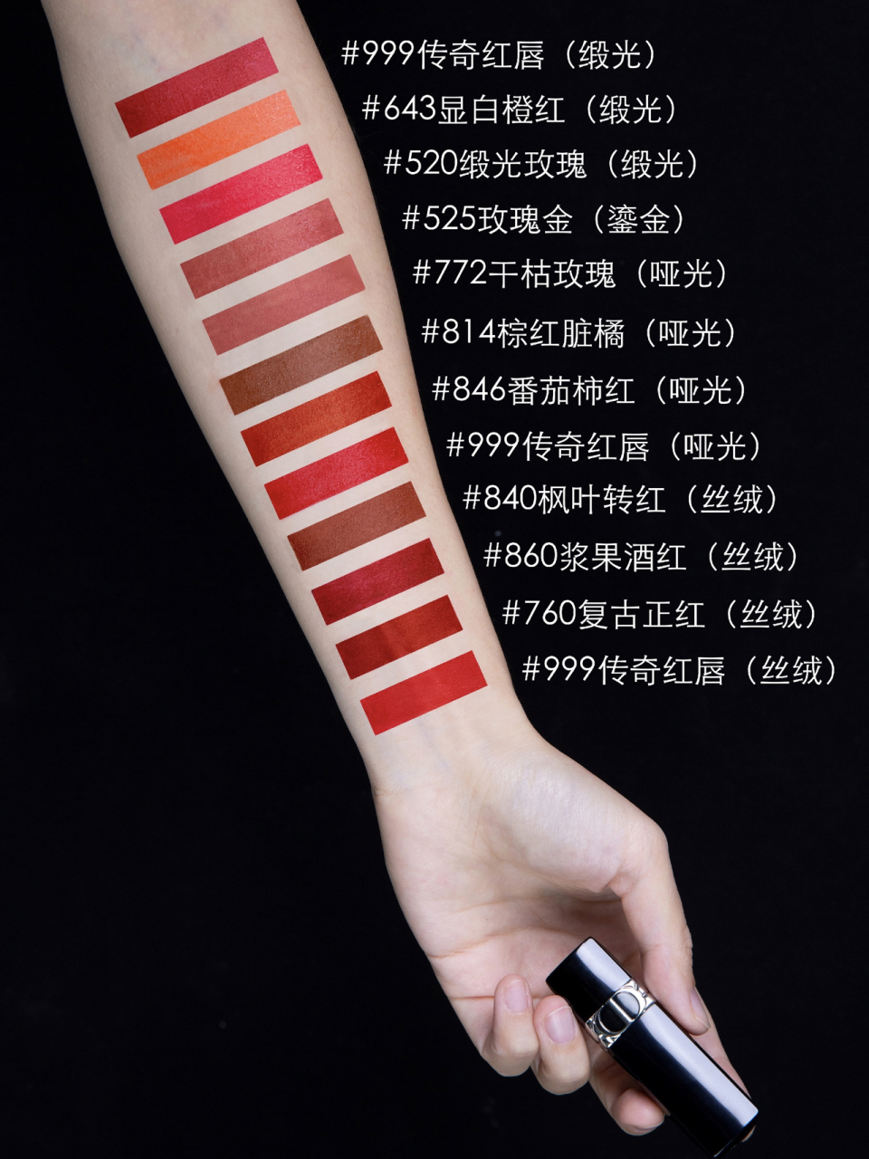 "丝绒999传奇红唇:这一支是我的心头好,也是推荐所有女生入手的一支.