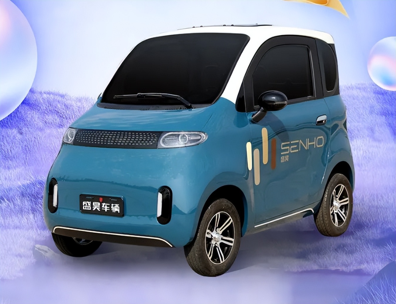 盛昊新款老年代步车佩奇来了,有空调,续航120公里,适合老年人