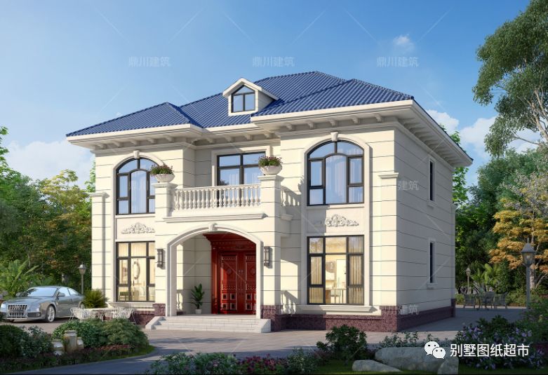 7套开间12米农村二层别墅,年轻人很喜欢,老一辈也赞不绝口