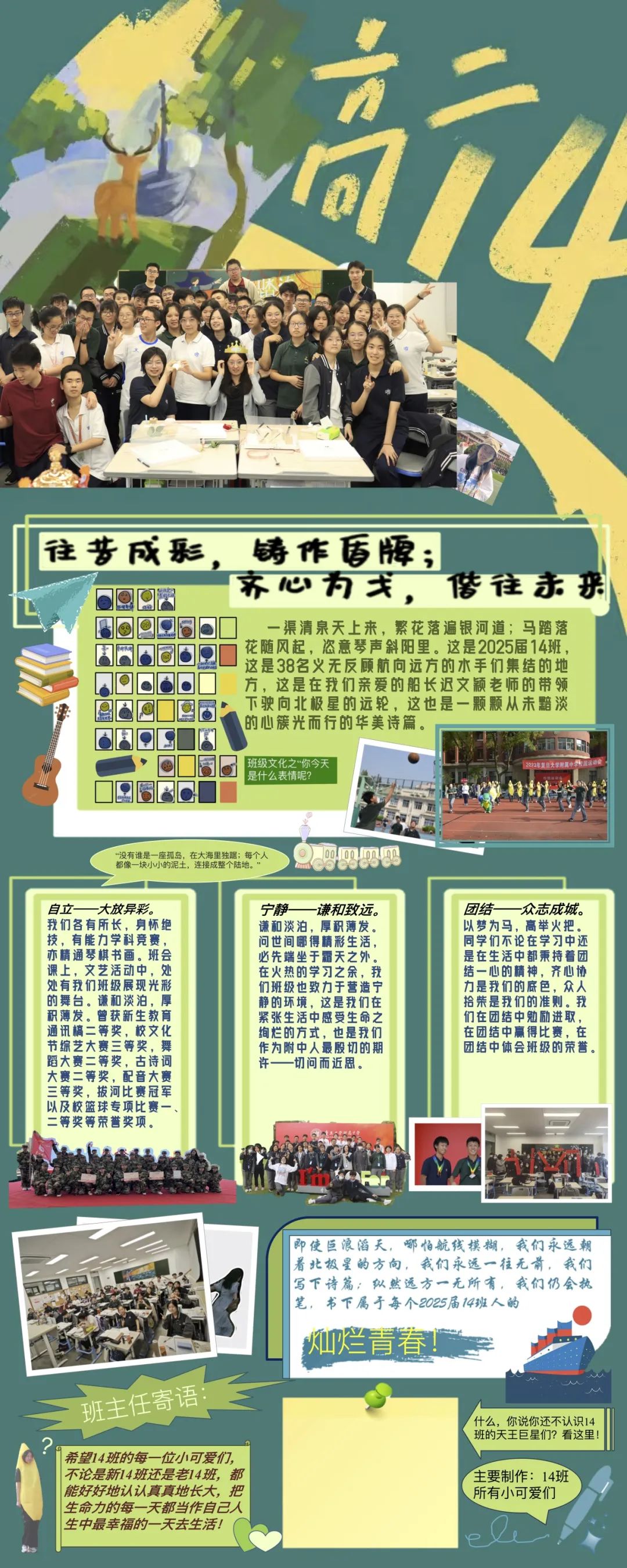 复旦大学附属中学2025届班级风采展示