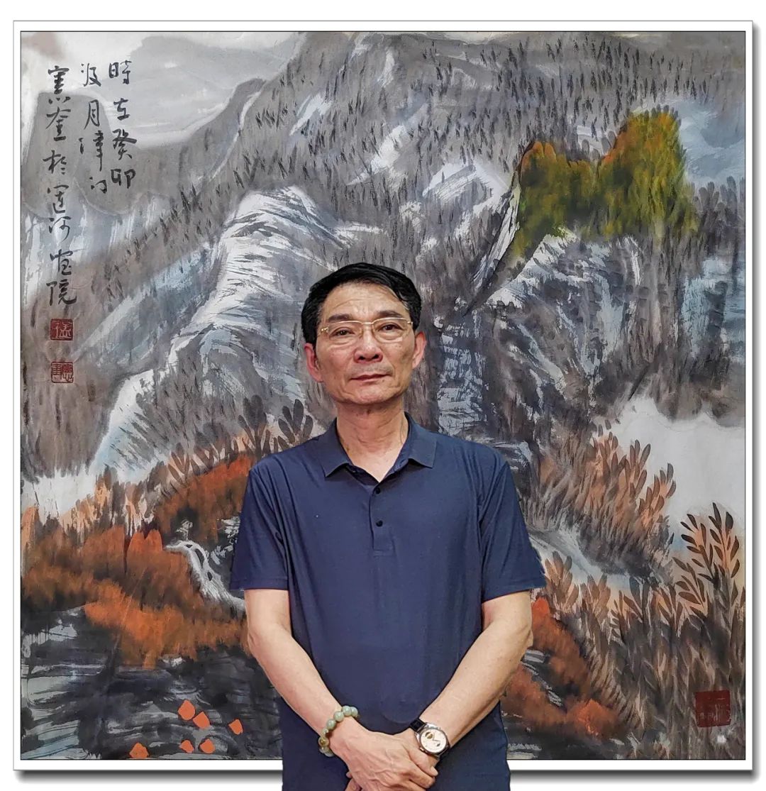 著名画家孟宪奎炎炎夏日中创作精品太行系列