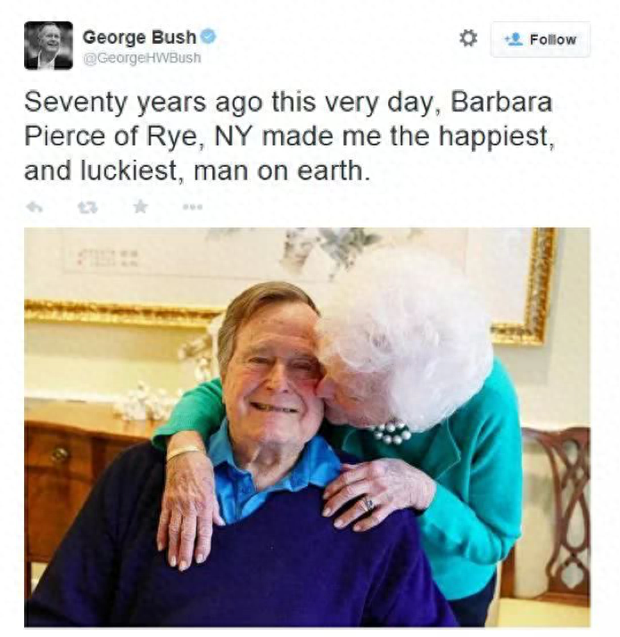 其中,儿子小布什的长女芭芭拉·皮尔斯·布什,为表达对祖母的敬重和