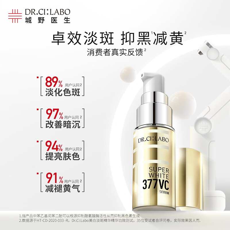 悄然成为明星产品:城野医生377美白精华让肌肤光彩照人