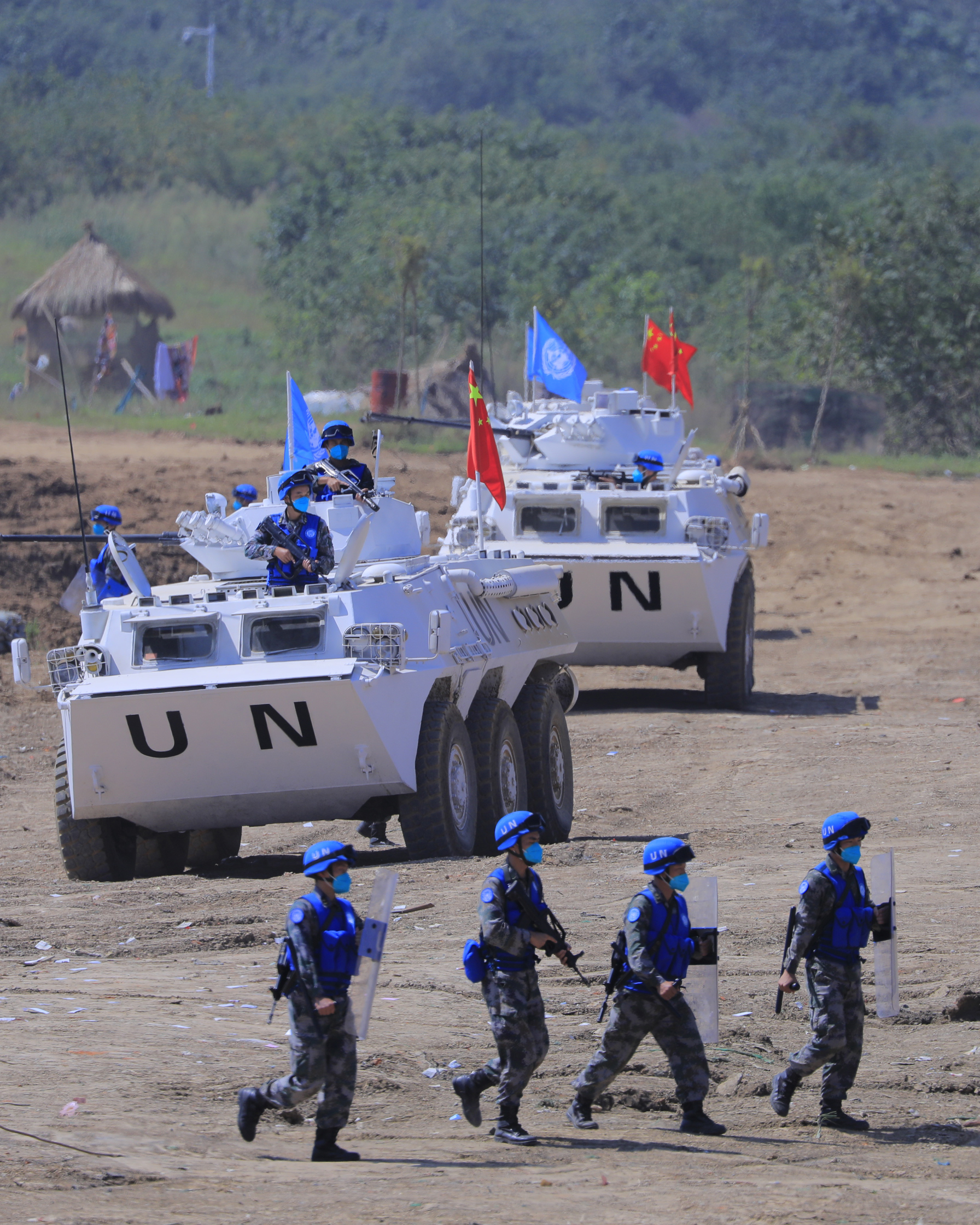 "共同命运-2021"国际维和实兵演习举行综合演练(7)