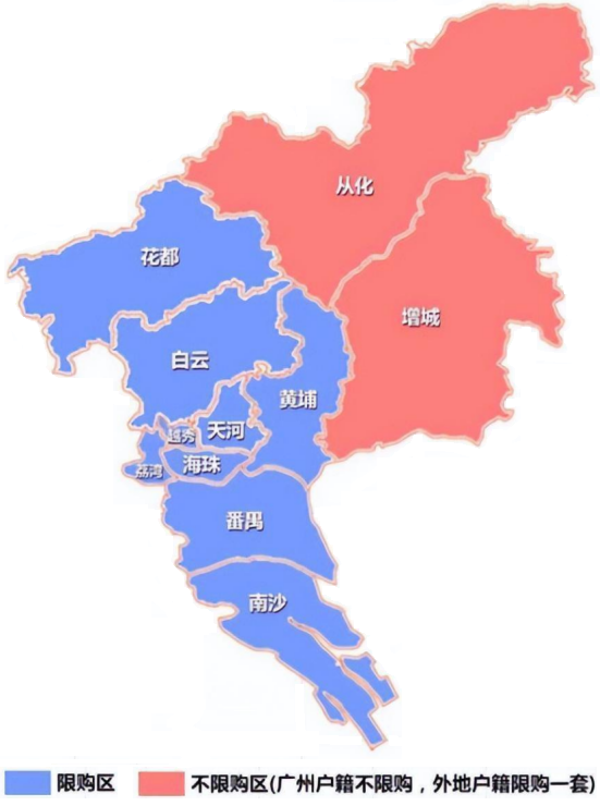 广州市行政地图最新图片