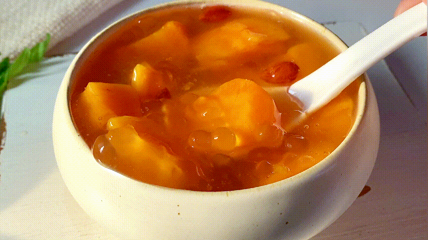 教你做粤式传统甜品红薯西米露,甜蜜爽滑,小时候的味道