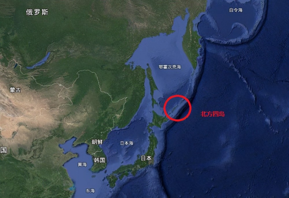 日本俄罗斯北方四岛图片