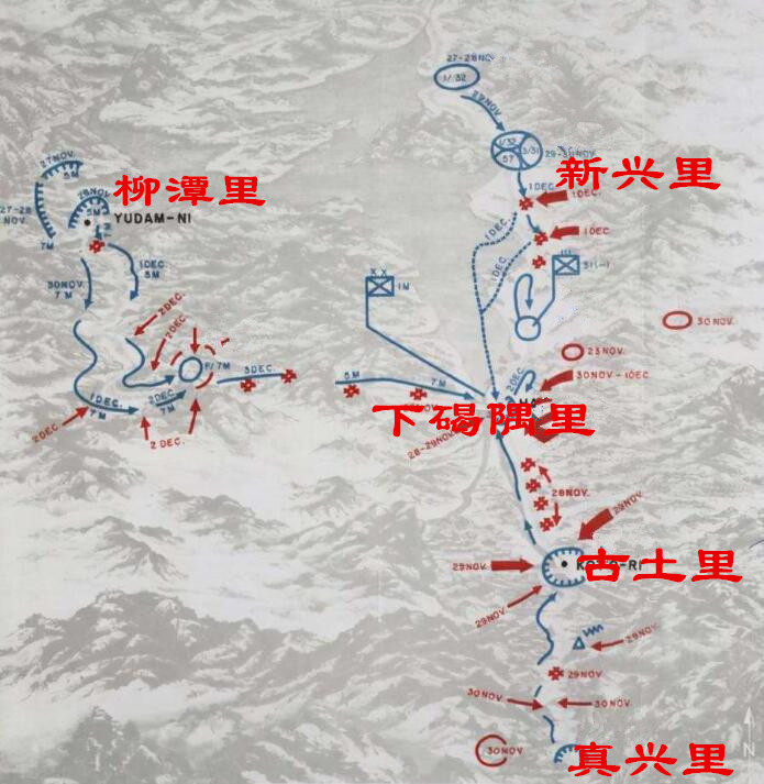 长津湖水门桥地形图图片