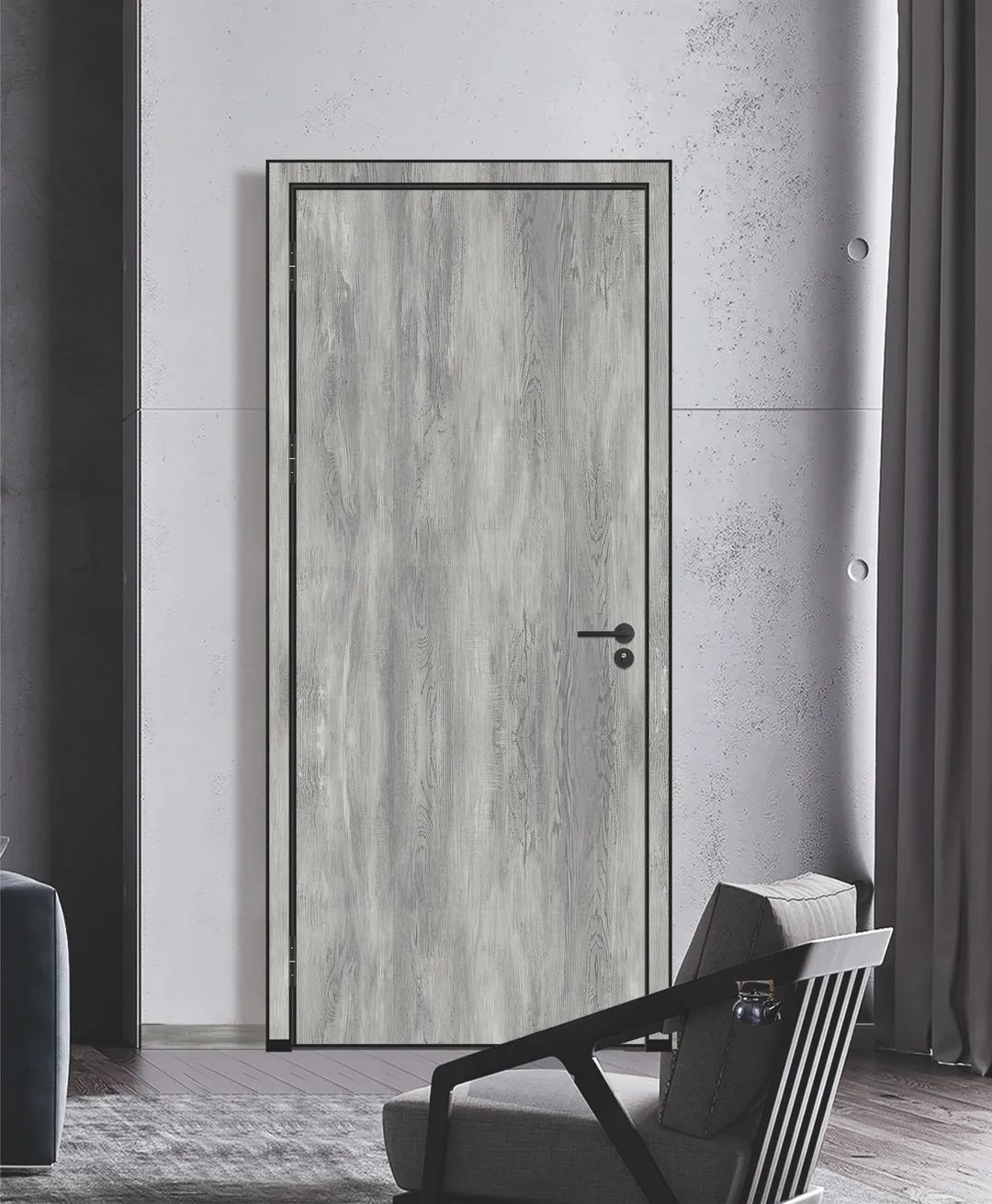 益家居铝木生态门,时尚家装新选择