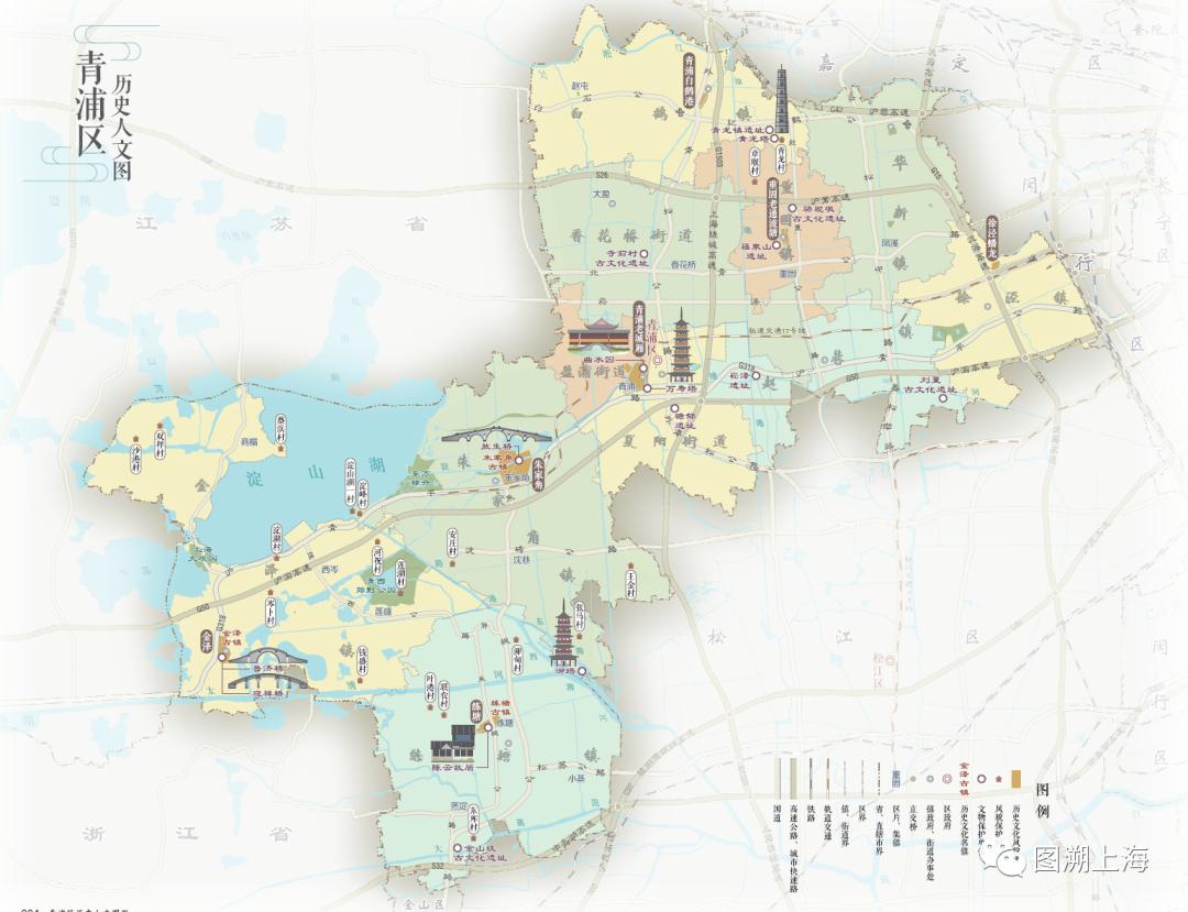 青浦区各镇地图图片