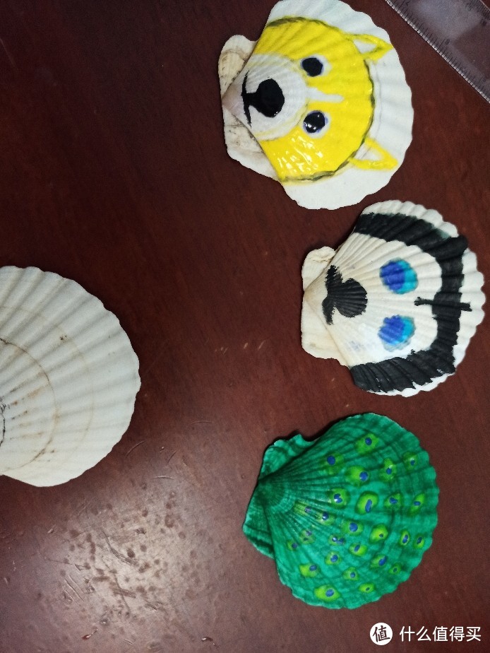 很有意思的亲子活动,用扇贝壳做手工