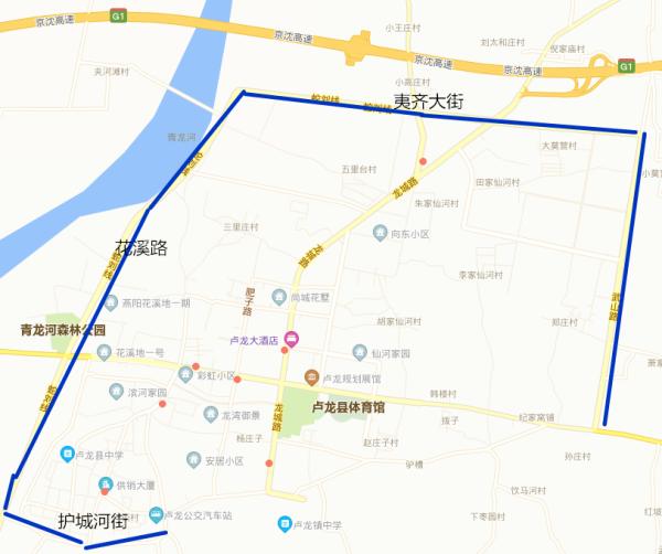 青龙县限行区域地图图片