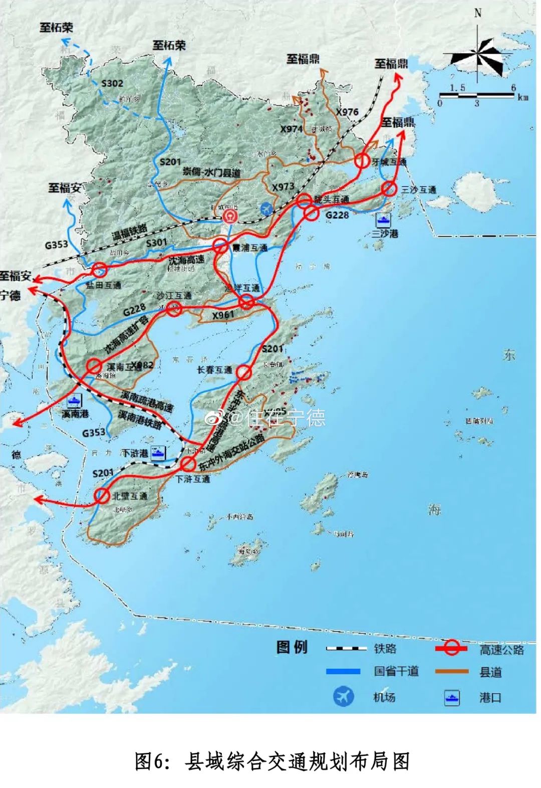 霞浦交通规划图曝光,温福高铁不见了,东吾洋环海高速来了