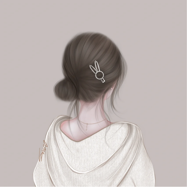 超好看的不露脸女生背影头像(5)