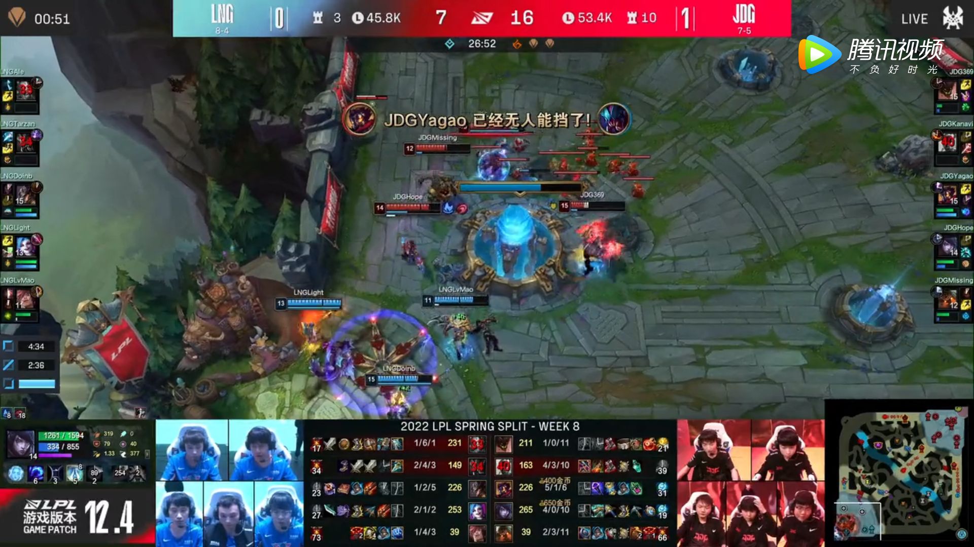 一競技lol:69哥肉盾衝擊四兩撥千斤 jdg2-0擊敗lng收穫三連勝