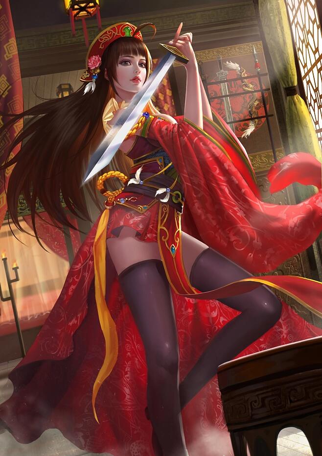 每次都让女将穿的绝美黑丝,就算我不玩三国杀也没忍住去看黑丝