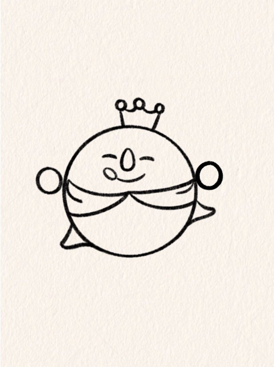 雪王简笔画教程 圆会画吧 那快来画个雪王吧