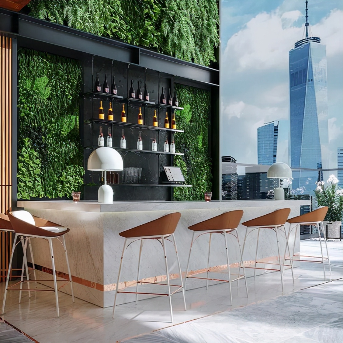 有格调的庭院都有一个小吧台