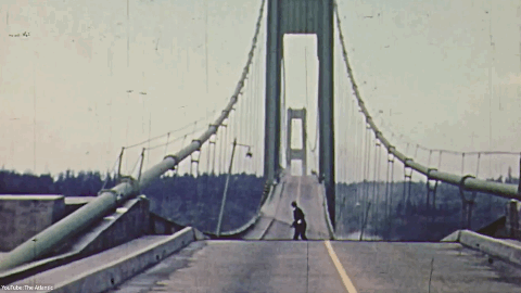 被风吹垮的塔科马大桥,仅通车4个月,是豆腐渣还是另有原因?