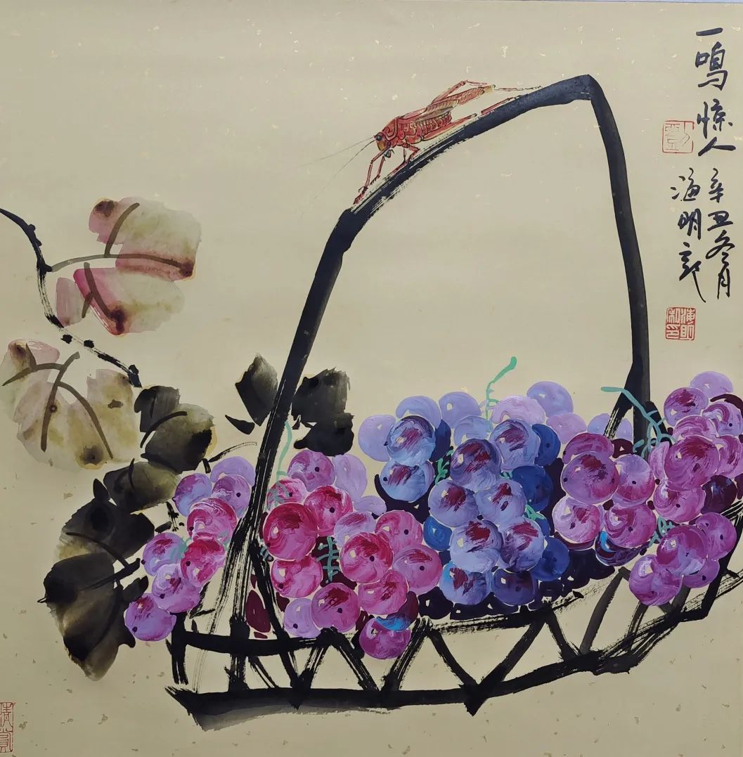 画家刘海明葡萄作品欣赏