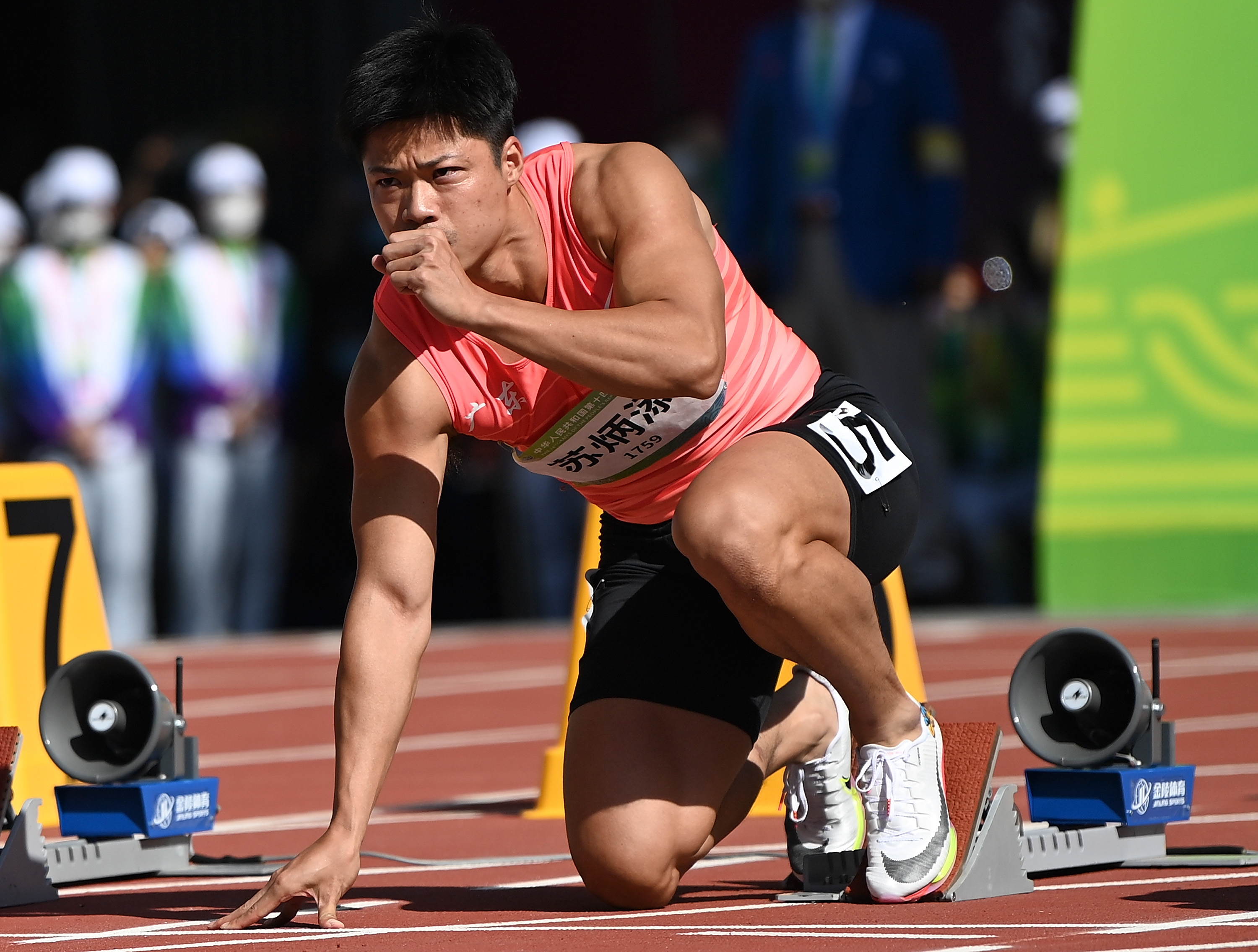 田径——男子100米预赛赛况