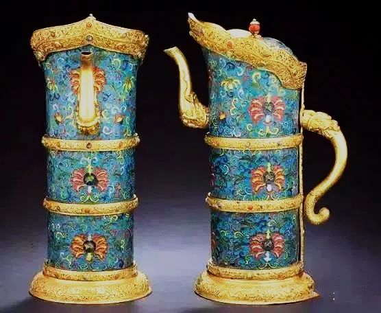 清雍正御制掐丝珐琅双鹤香炉