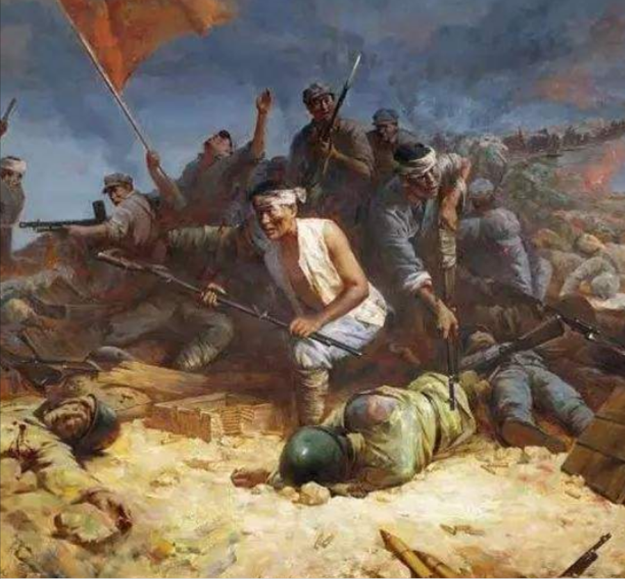 图|绘画作品中的红军战士