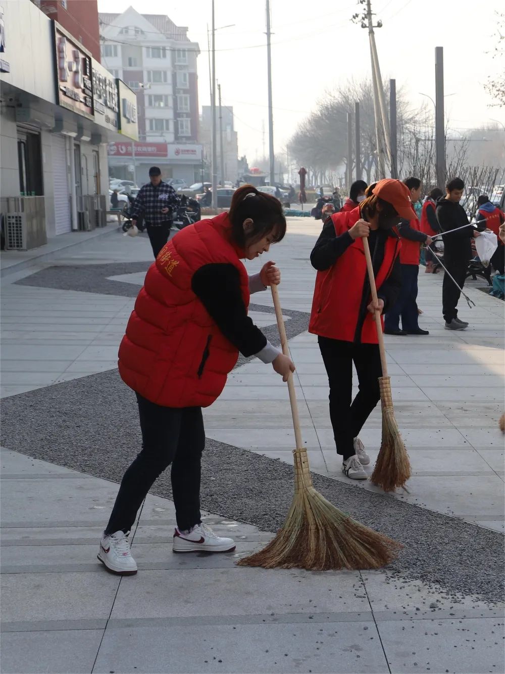 迎两会 学雷锋 美环境 争创城~龙泽园街道开展周末大扫除活动
