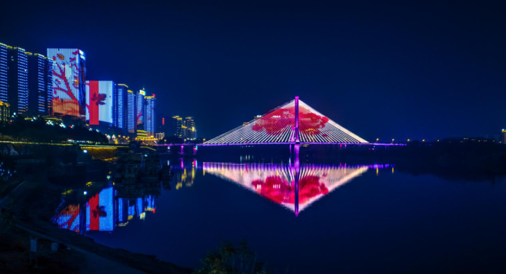 南充夜景漂亮图片