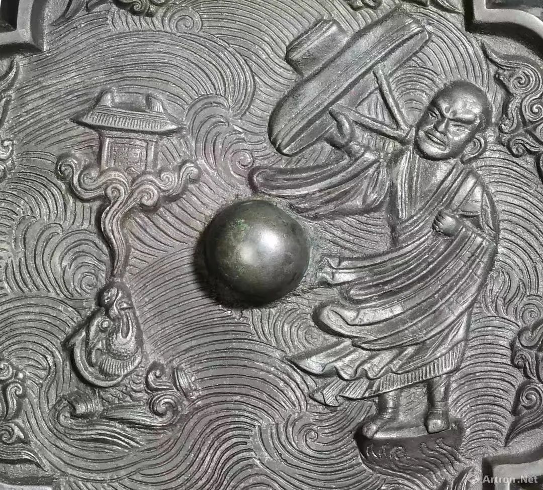 宝鸡青铜器博物馆馆藏金代 达摩渡海镜赏析