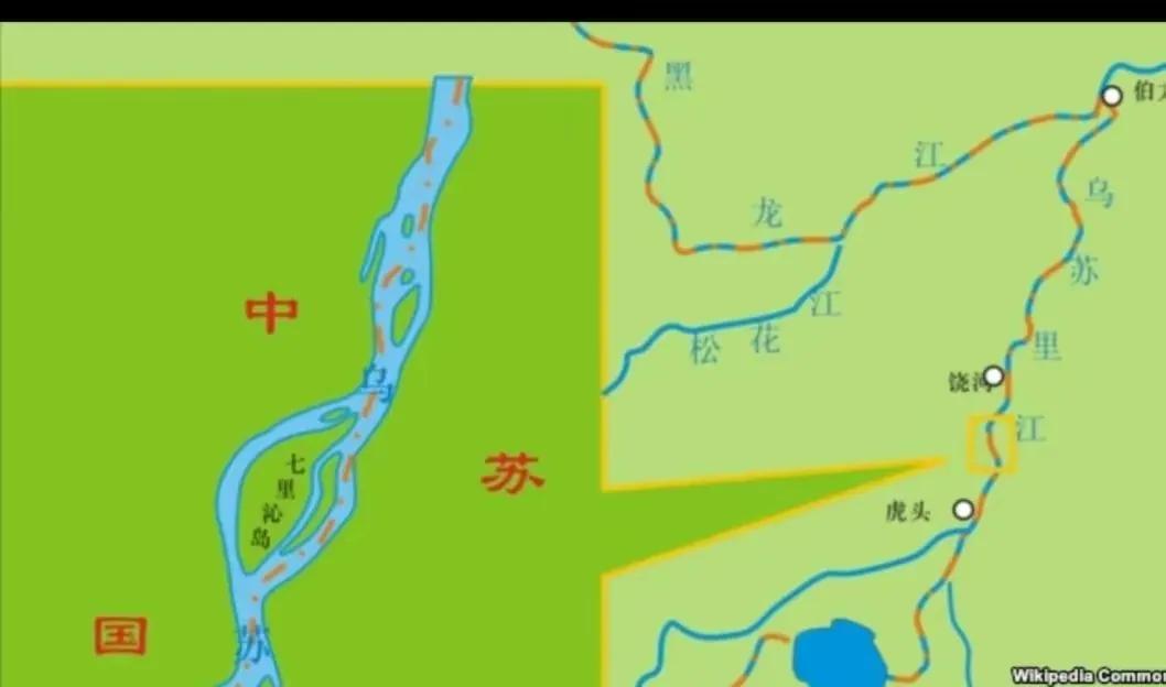 黑瞎子岛边境地图图片