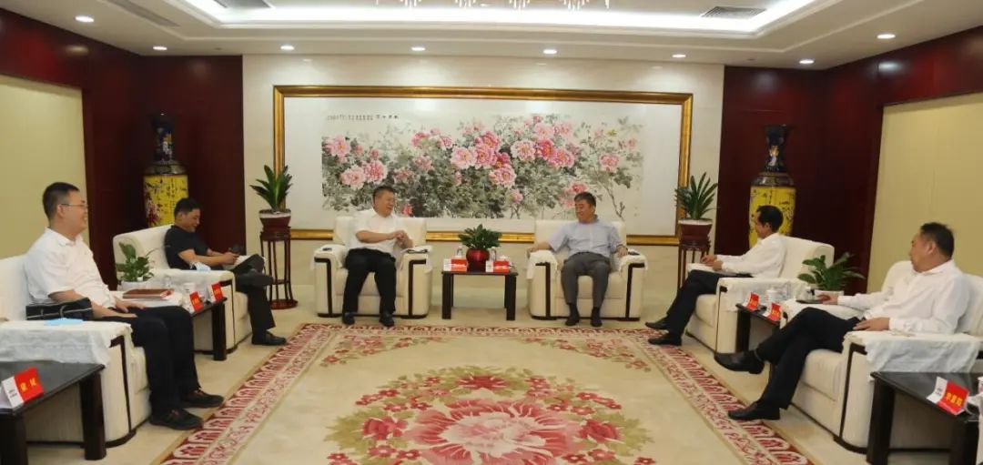 卓磊会见中国铁建大桥局党委书记,董事长张树海一行