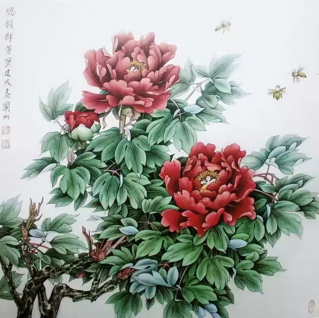 大幅牡丹画作品欣赏图片