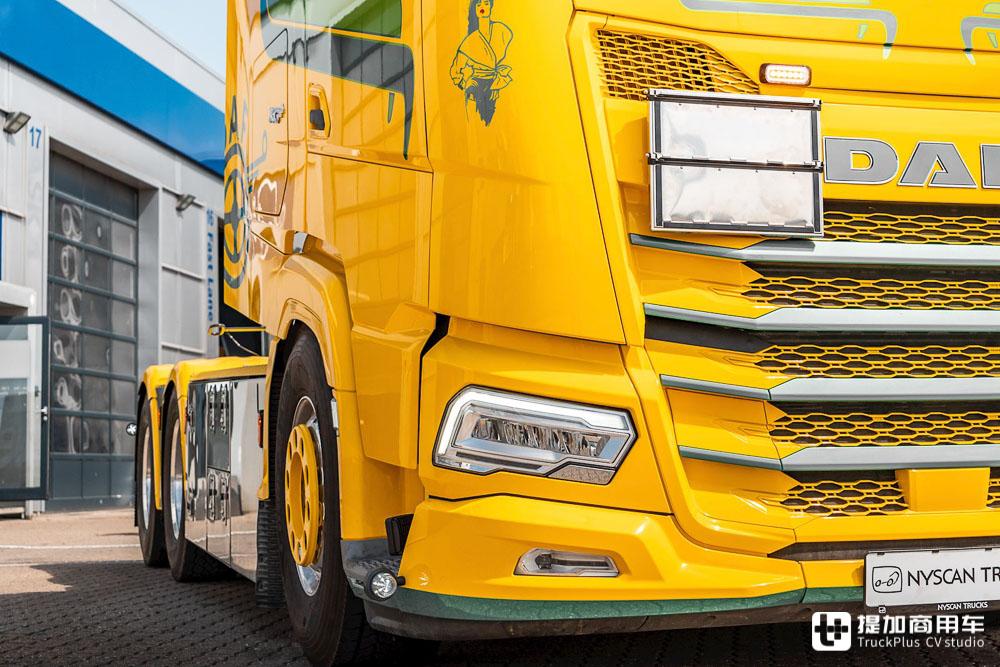 这台很黄很暴力的达夫xg 牵引车,运输危化品的,配置也这么好?