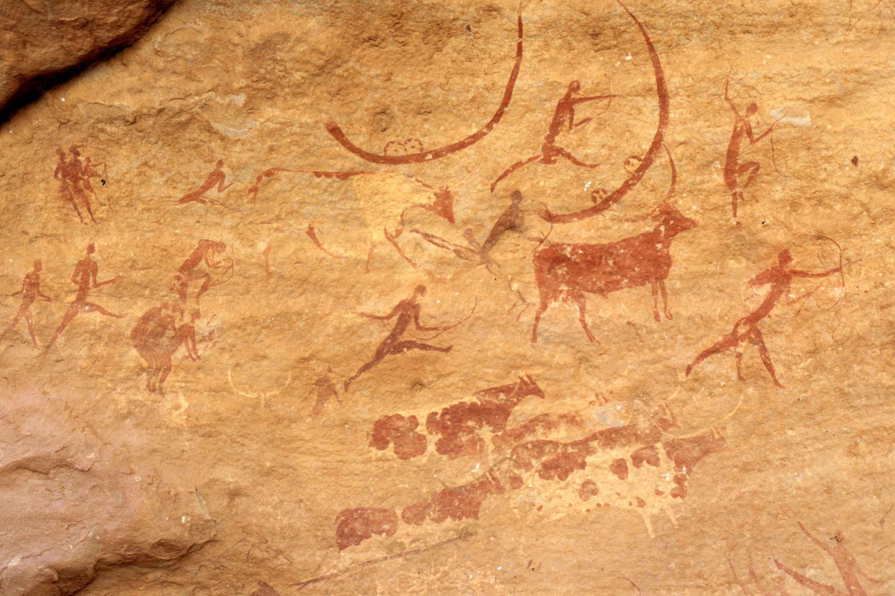 原始人壁画 洞窟图片
