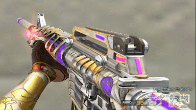 cf动图鉴赏:m4a1-黑骑士马超皮肤