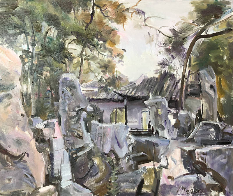 园中老耀:画家王耀伟的园林风景