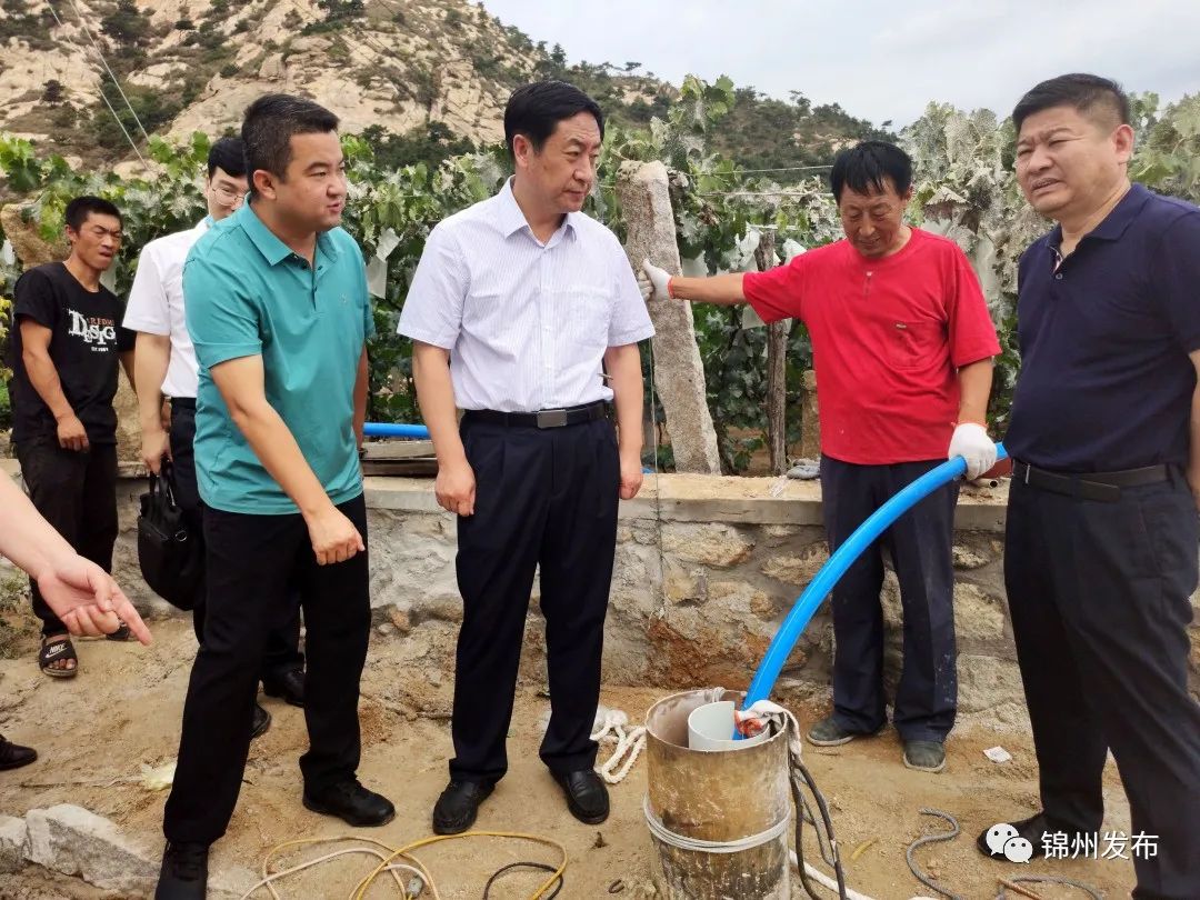 于学利到北镇检查指导抗旱和扶贫工作